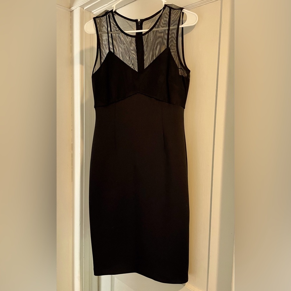 NWT Gorgeous Calvin Klein Black Sheath Dress size 6